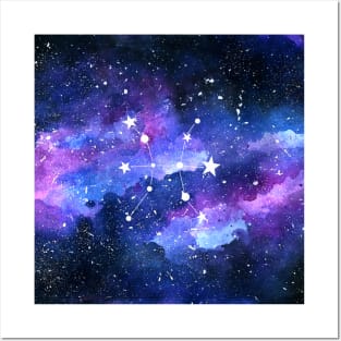 Galaxy Pisces Star Sign Posters and Art